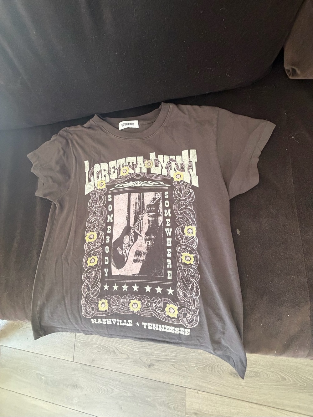Daydreamer Olive Green Crewneck Tee